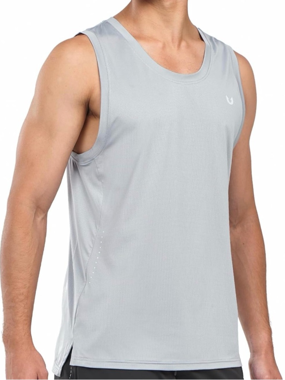 Light Gray Men's Athletic Tank Top
